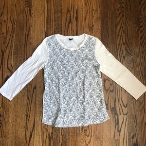 J.Crew embroidered top